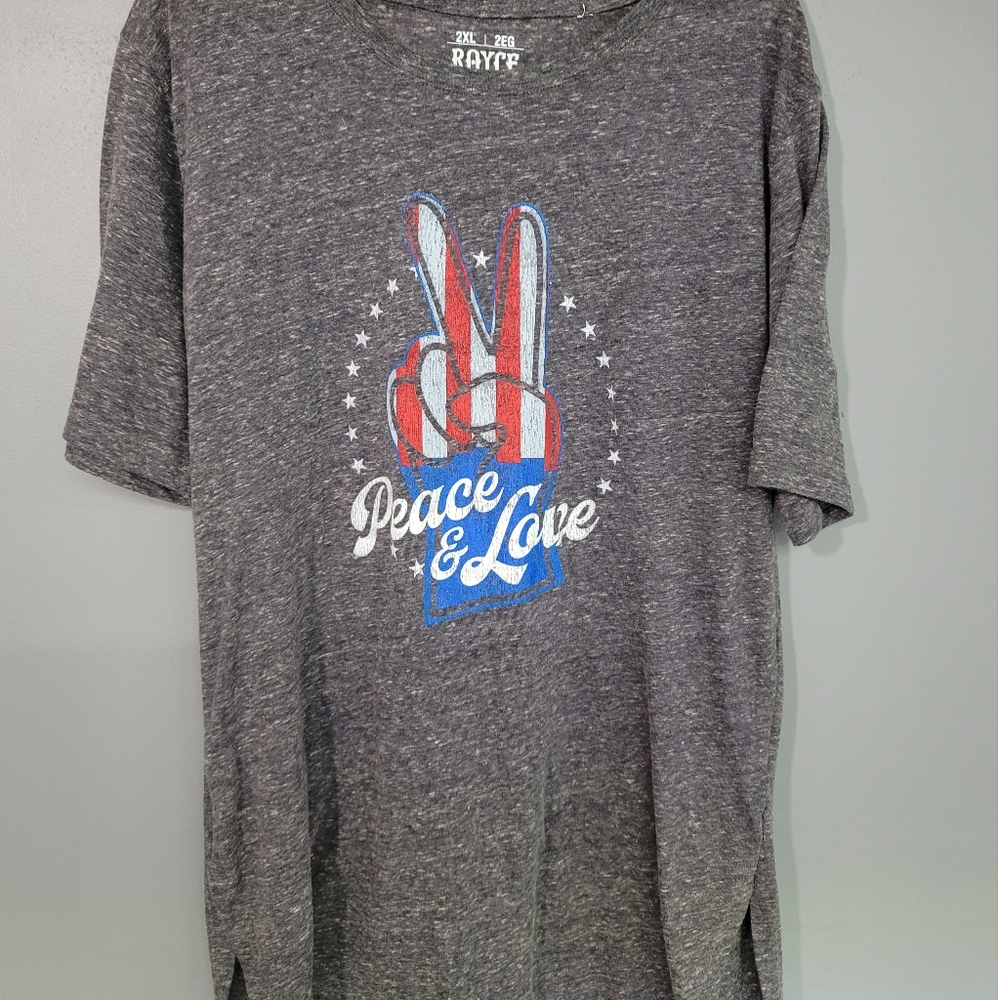 SOLD....Royce Peace and Love women's shirt